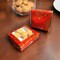 Sweet Boxes for Indian Sweets Red Bandhani Empty Mithai Box for Cookies Goodies Candy Handmade Bulk Gift Boxes - Favor Boxes for Wedding Pooja Baby Shower Housewarming Return Gifts